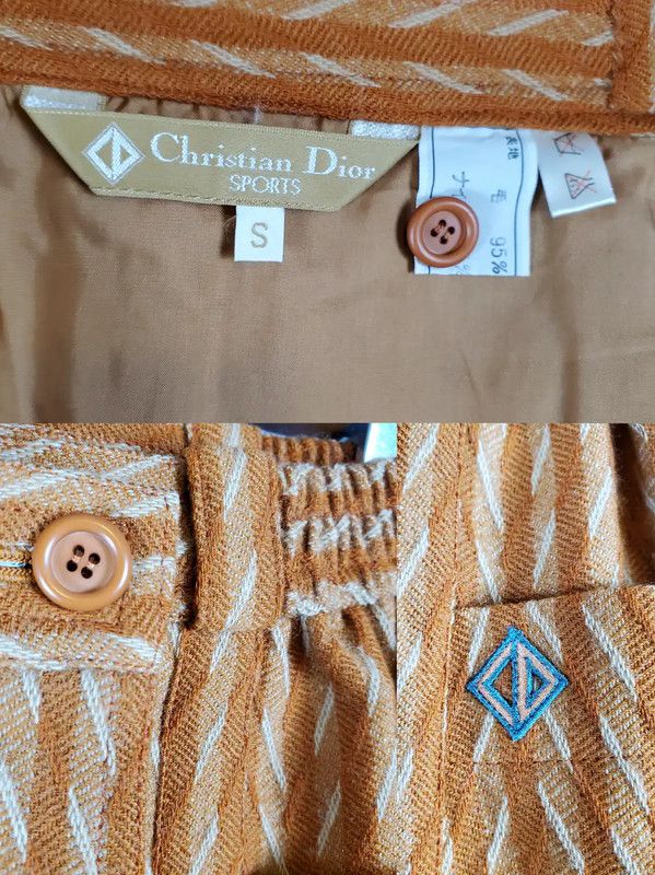 Dior Dior Orange Wool Embroidered Midi Skirt 0089 Size 23" - 8 Thumbnail