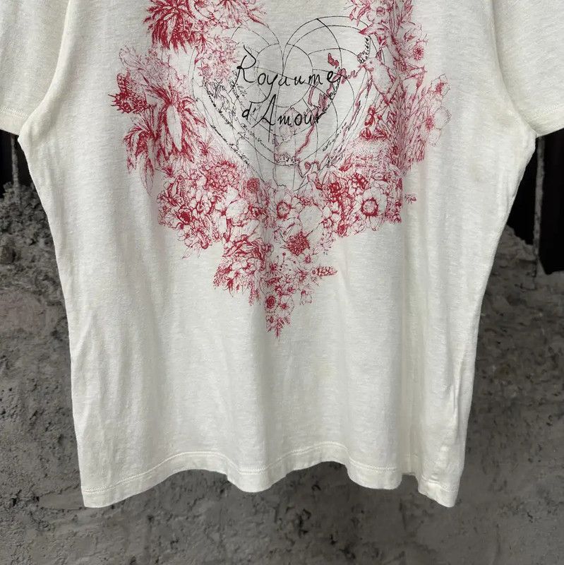 Dior Dior Summer White Cotton Pattern T-Shirt 0089 Size M / US 6-8 / IT 42-44 - 4 Thumbnail
