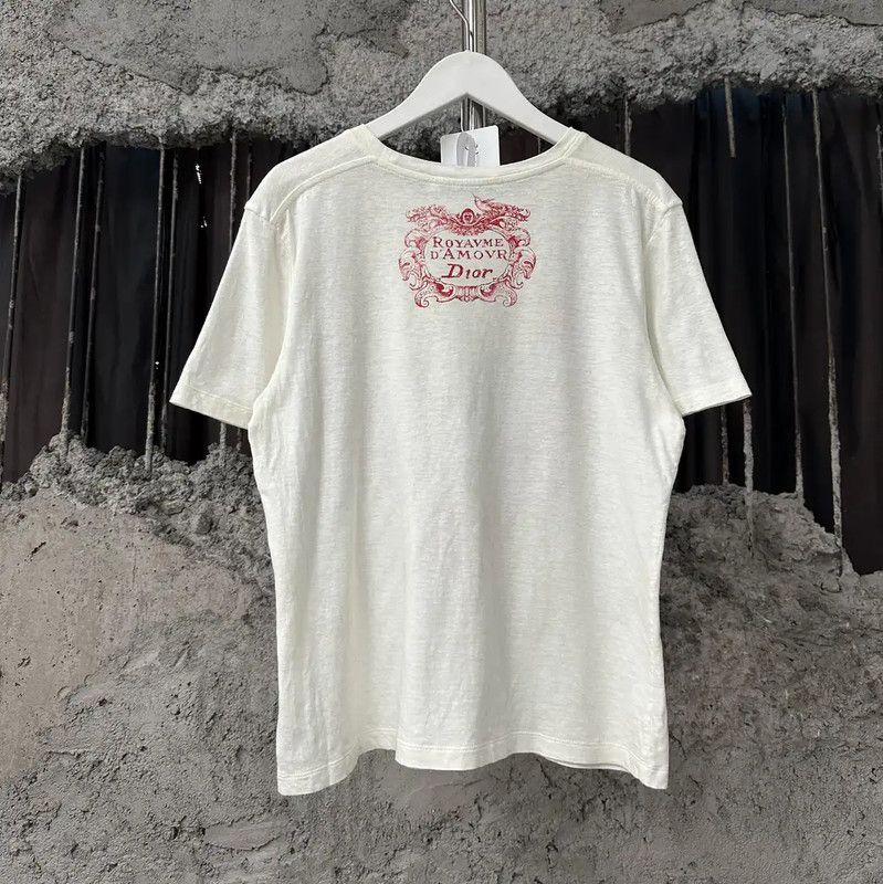 Dior Dior Summer White Cotton Pattern T-Shirt 0089 Size M / US 6-8 / IT 42-44 - 2 Thumbnail