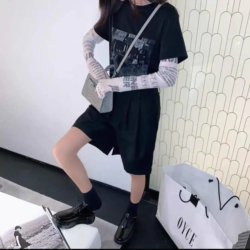 Dior Dior Black Cotton Embroidered Short Sleeve Tee 0089 Size XS / US 0-2 / IT 36-38 - 9 Thumbnail