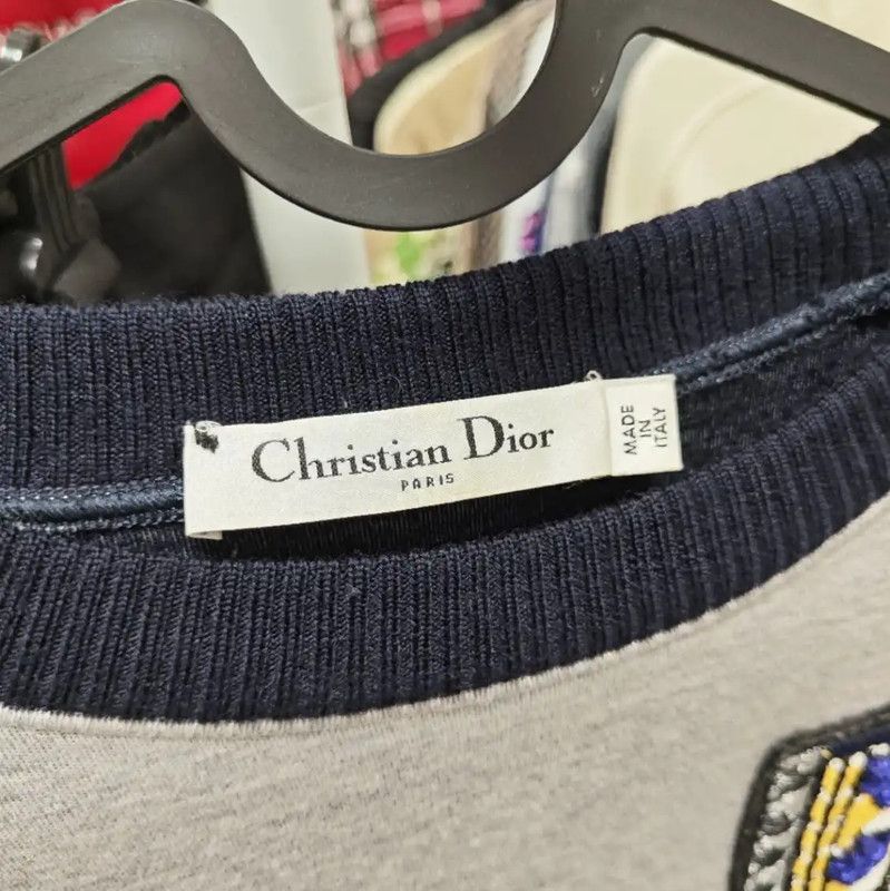Dior Dior Gray Wool Women's Sweater 0089 Size L / US 10 / IT 46 - 3 Thumbnail