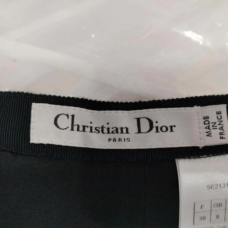 Dior Dior Black Cotton Summer Skirt 0089 Size 23" - 3 Thumbnail