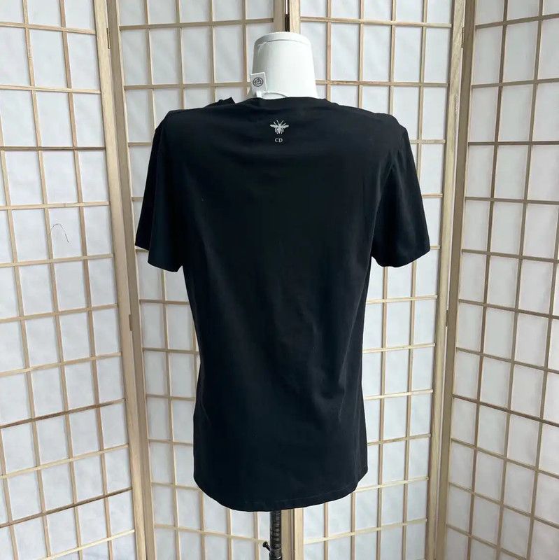 Dior Dior Black Cotton Feminist T-Shirt 0089 Size S / US 4 / IT 40 - 2 Thumbnail