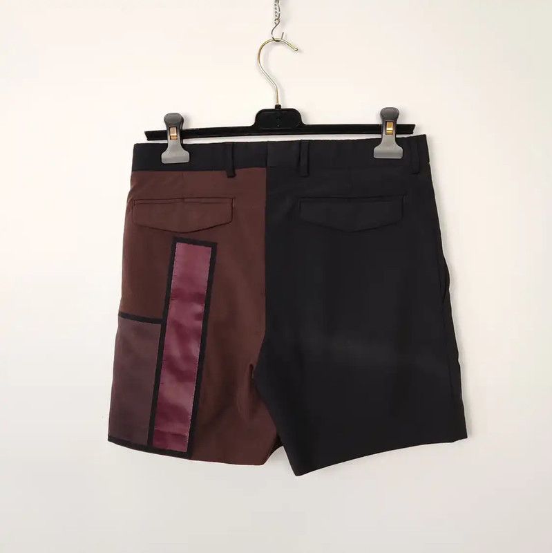 Dior Dior Black Wool Women's Shorts with Color Blocks 0089 Size 27" / US 4 / IT 40 - 2 Thumbnail