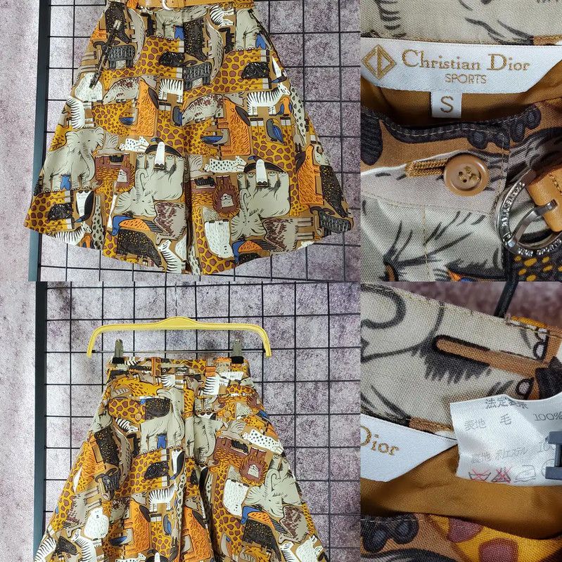 Dior Dior Summer Orange Wool Cartoon Pants 0089 Size 23" - 2 Thumbnail