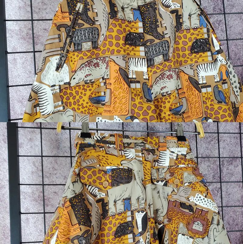 Dior Dior Summer Orange Wool Cartoon Pants 0089 Size 23" - 3 Thumbnail