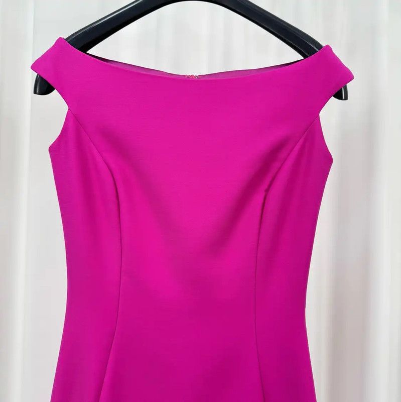 Dior Dior Summer Pink Wool Sleeveless Dress 0089 Size S / US 4 / IT 40 - 3 Thumbnail