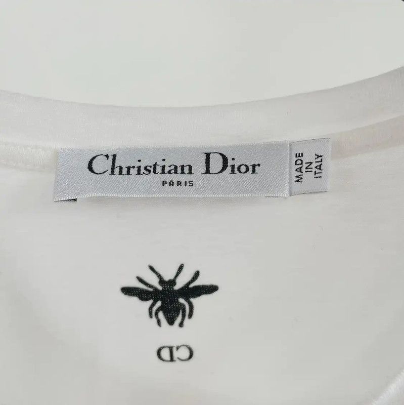 Dior Dior Summer White Short Sleeve T-Shirt 0089 Size S / US 4 / IT 40 - 6 Thumbnail