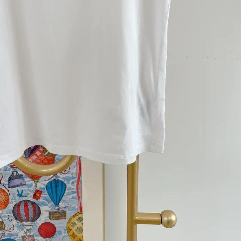 Dior Dior Summer White Short Sleeve T-Shirt 0089 Size S / US 4 / IT 40 - 4 Thumbnail