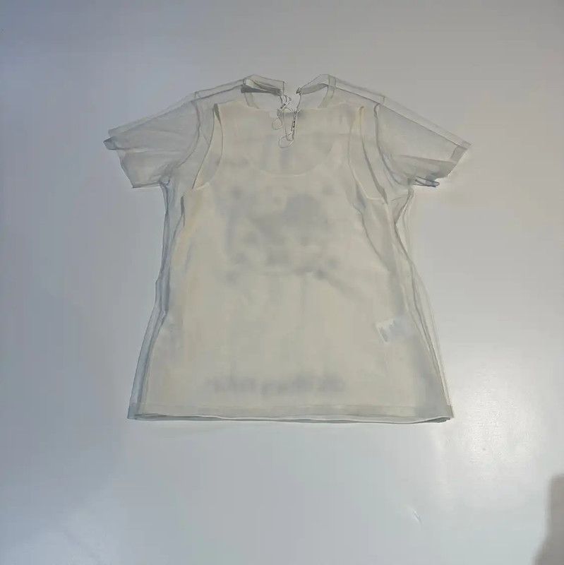 Dior Dior White Cotton Graphic Tee for Women 0089 Size L / US 10 / IT 46 - 2 Thumbnail