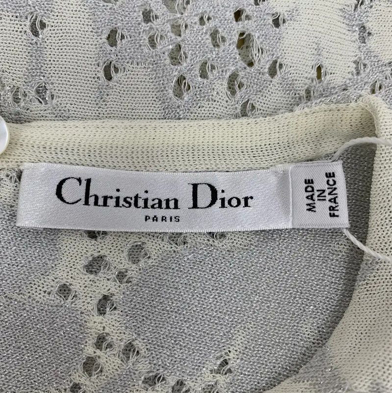 Dior Dior Beige Women's T-Shirt with Floral Design 0089 Size S / US 4 / IT 40 - 8 Thumbnail