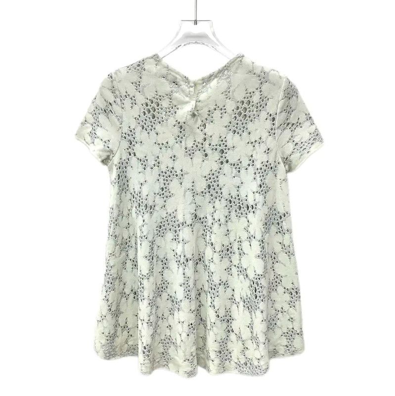 Dior Dior Beige Women's T-Shirt with Floral Design 0089 Size S / US 4 / IT 40 - 2 Thumbnail