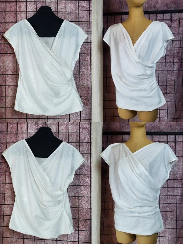 Dior Dior Summer White Linen Blend Short Sleeve Top 0089 Size L / US 10 / IT 46 - 2 Thumbnail