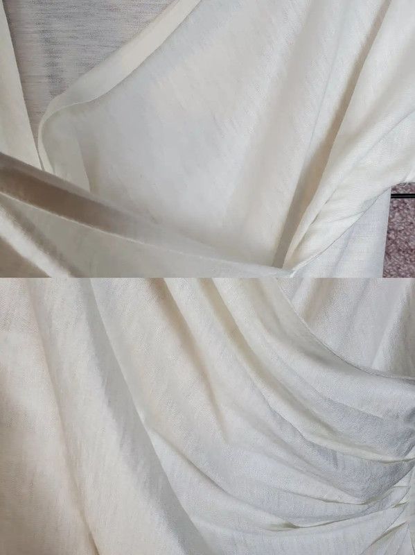 Dior Dior Summer White Linen Blend Short Sleeve Top 0089 Size L / US 10 / IT 46 - 9 Thumbnail