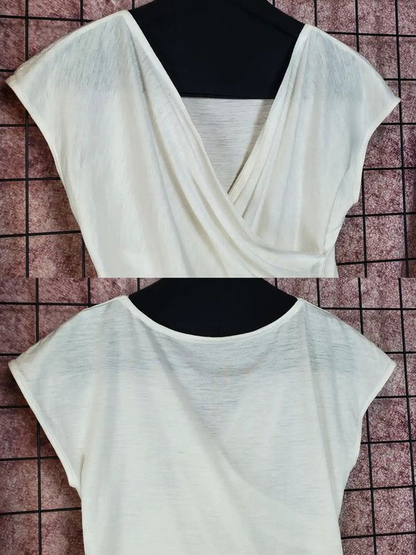 Dior Dior Summer White Linen Blend Short Sleeve Top 0089 Size L / US 10 / IT 46 - 6 Thumbnail