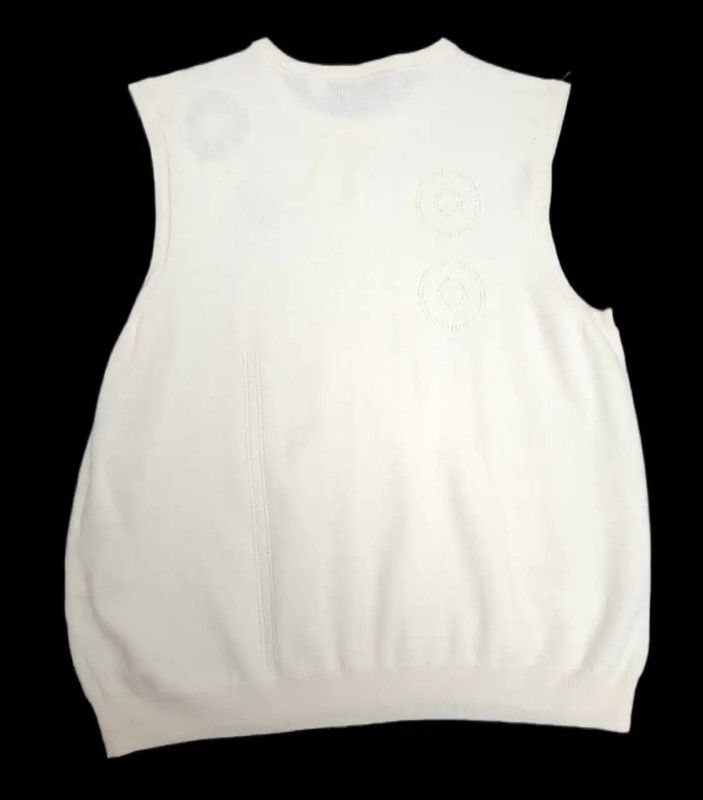 Dior Dior Beige Wool Sleeveless Top for Women 0089 Size XS / US 0-2 / IT 36-38 - 2 Thumbnail