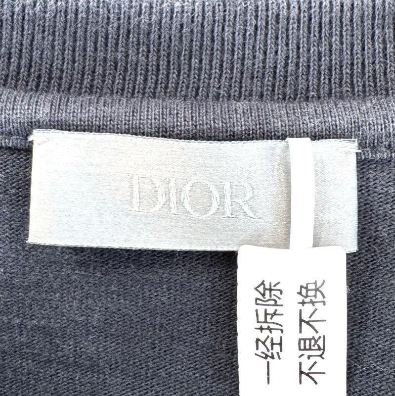 Dior Dior Women's Black and White Cotton T-Shirt 0089 Size XL / US 12-14 / IT 48-50 - 7 Thumbnail