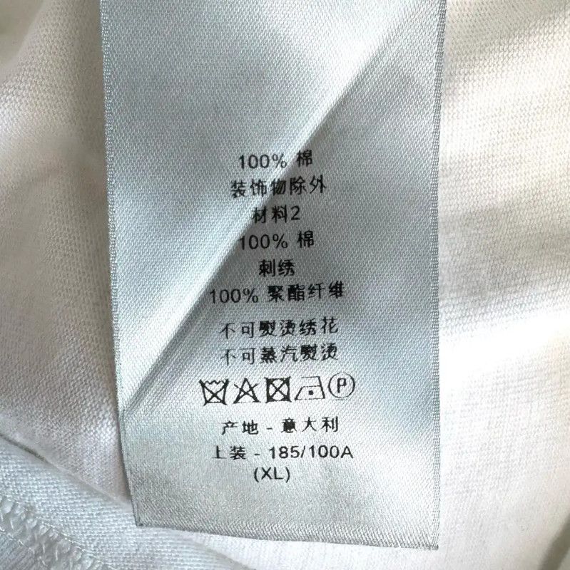 Dior Dior Women's Black and White Cotton T-Shirt 0089 Size XL / US 12-14 / IT 48-50 - 6 Thumbnail