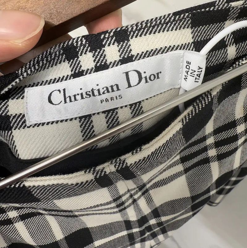 Dior Dior Black Checkered Cotton Shorts for Summer 0089 Size 26" / US 2 / IT 38 - 3 Thumbnail