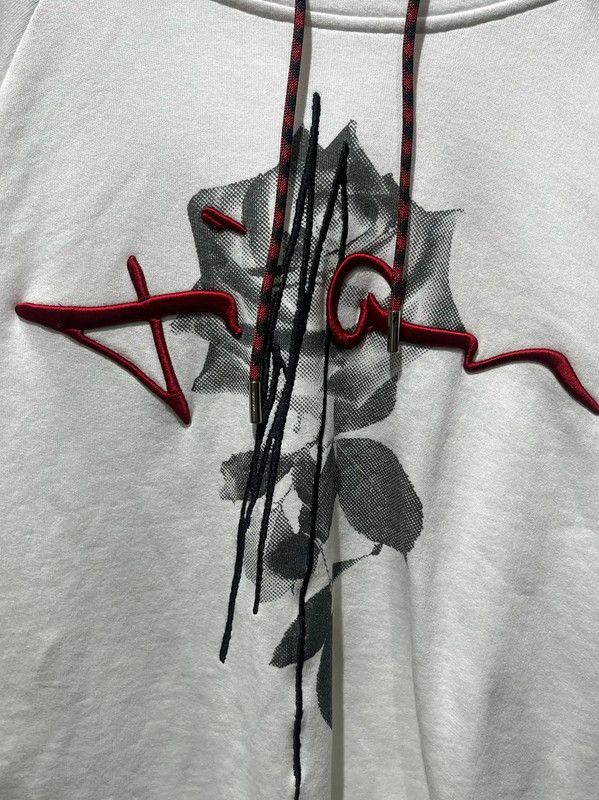 Dior Dior White Cotton Floral Long Sleeve Hoodie 0089 Size L / US 10 / IT 46 - 3 Thumbnail