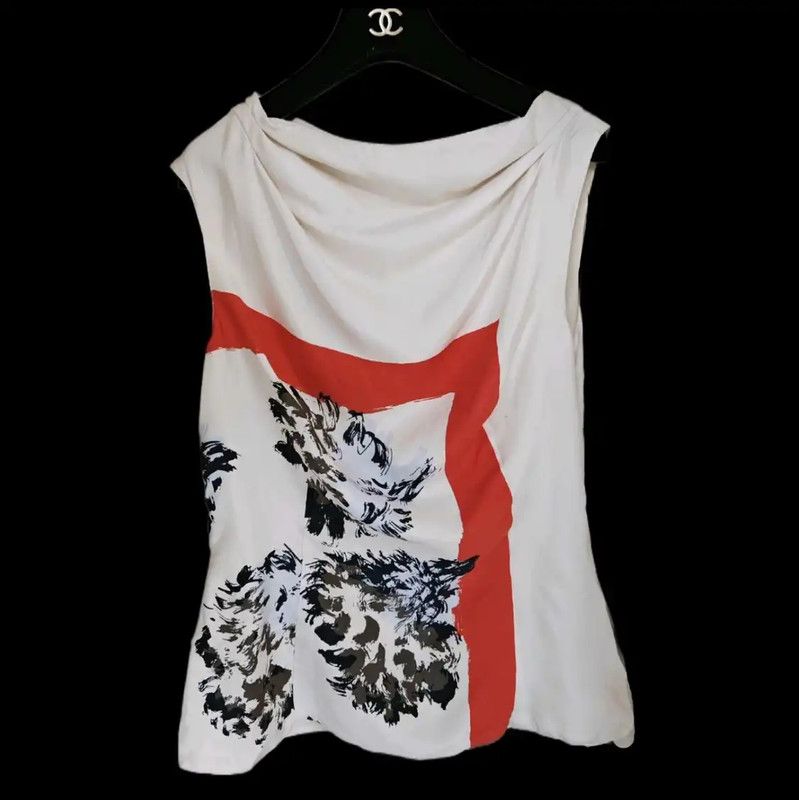 Dior Dior Summer Multicolor Silk Print Blouse 0089 Size M / US 6-8 / IT 42-44 - 2 Thumbnail