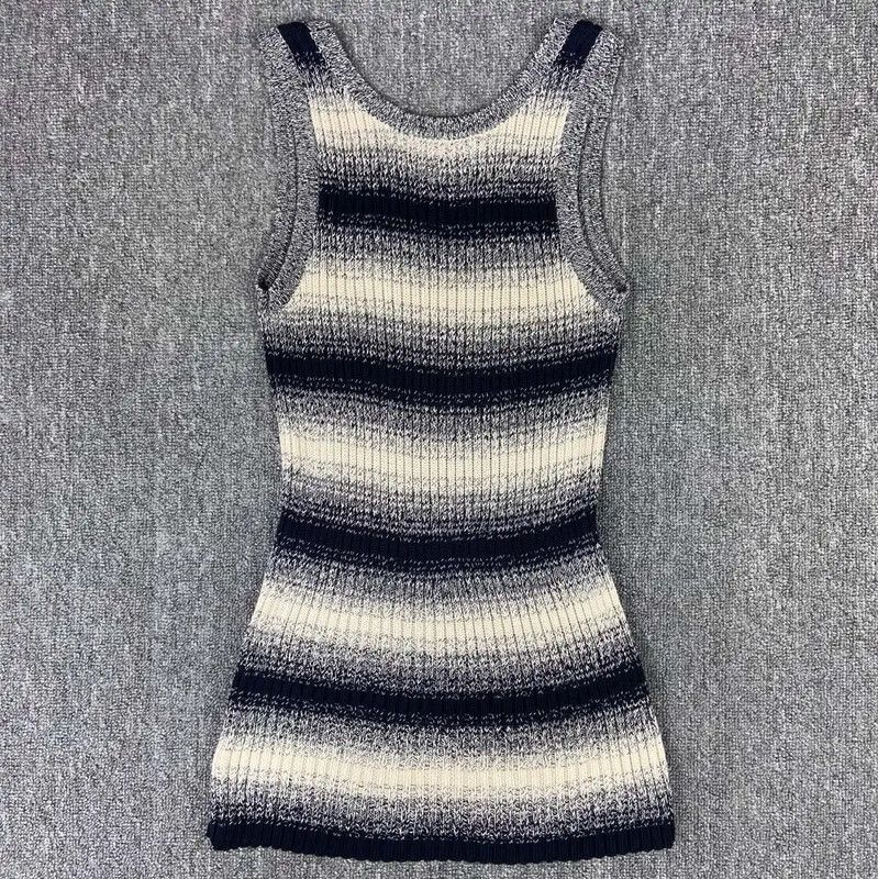 Dior Dior Color Block Wool Blend Dress 0089 Size XS / US 0-2 / IT 36-38 - 2 Thumbnail
