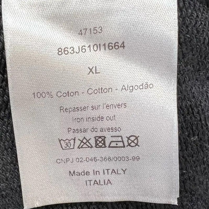 Dior Dior Black Cotton Long Sleeve Hoodie for Women 0089 Size XL / US 12-14 / IT 48-50 - 6 Thumbnail