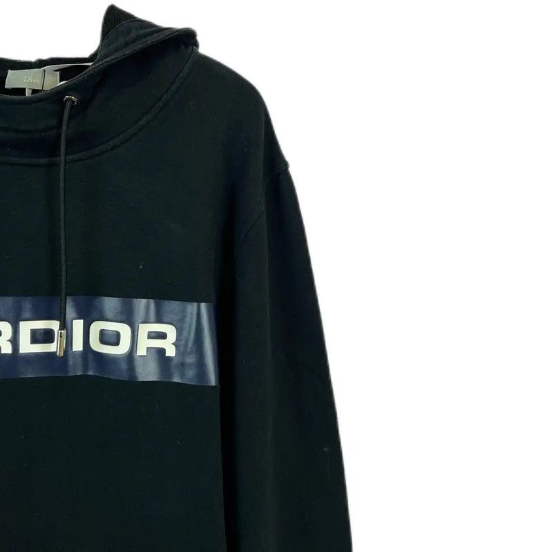 Dior Dior Black Cotton Long Sleeve Hoodie for Women 0089 Size XL / US 12-14 / IT 48-50 - 3 Thumbnail