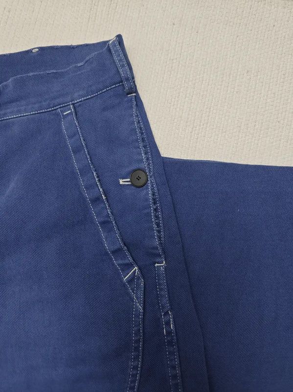 Dior Dior Blue Cotton Patterned Denim Pants 0089 Size 32" / US 10 / IT 46 - 4 Thumbnail