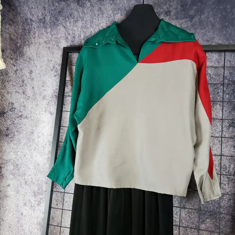 Dior Dior Green Wool Blend Long Sleeve Top 0089 Size M / US 6-8 / IT 42-44 - 3 Thumbnail