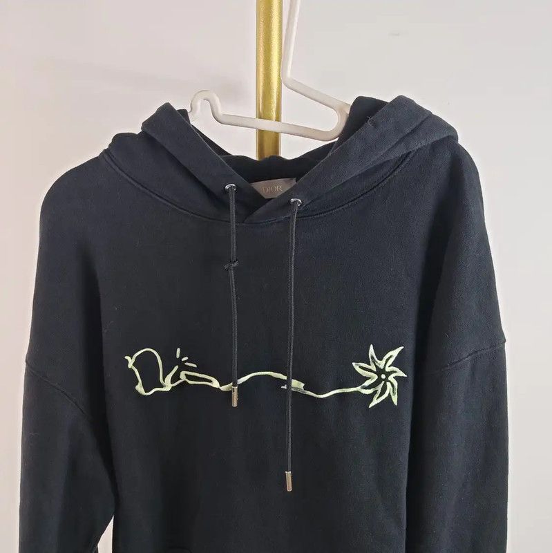 Dior Dior Black Cotton Logo Hoodie for Women 0089 Size M / US 6-8 / IT 42-44 - 3 Thumbnail