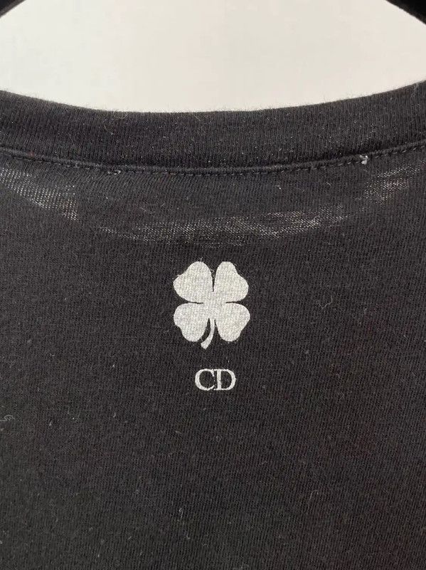 Dior Dior Lucky Black Cotton Short Sleeve T-Shirt 0089 Size XS / US 0-2 / IT 36-38 - 4 Thumbnail