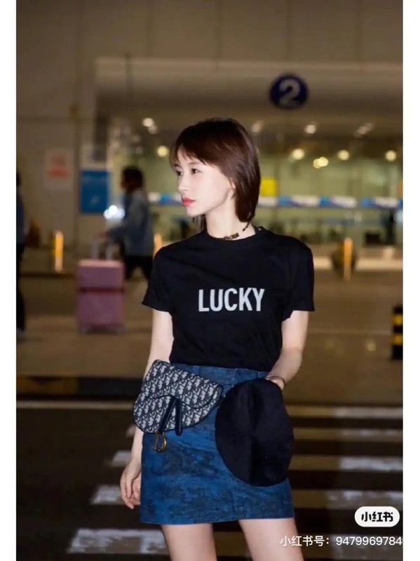 Dior Dior Lucky Black Cotton Short Sleeve T-Shirt 0089 Size XS / US 0-2 / IT 36-38 - 9 Thumbnail