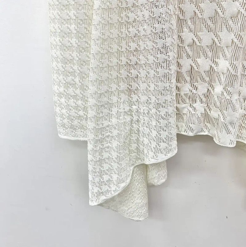 Dior Dior White Knit Pullover for Women 0089 Size XS / US 0-2 / IT 36-38 - 4 Thumbnail