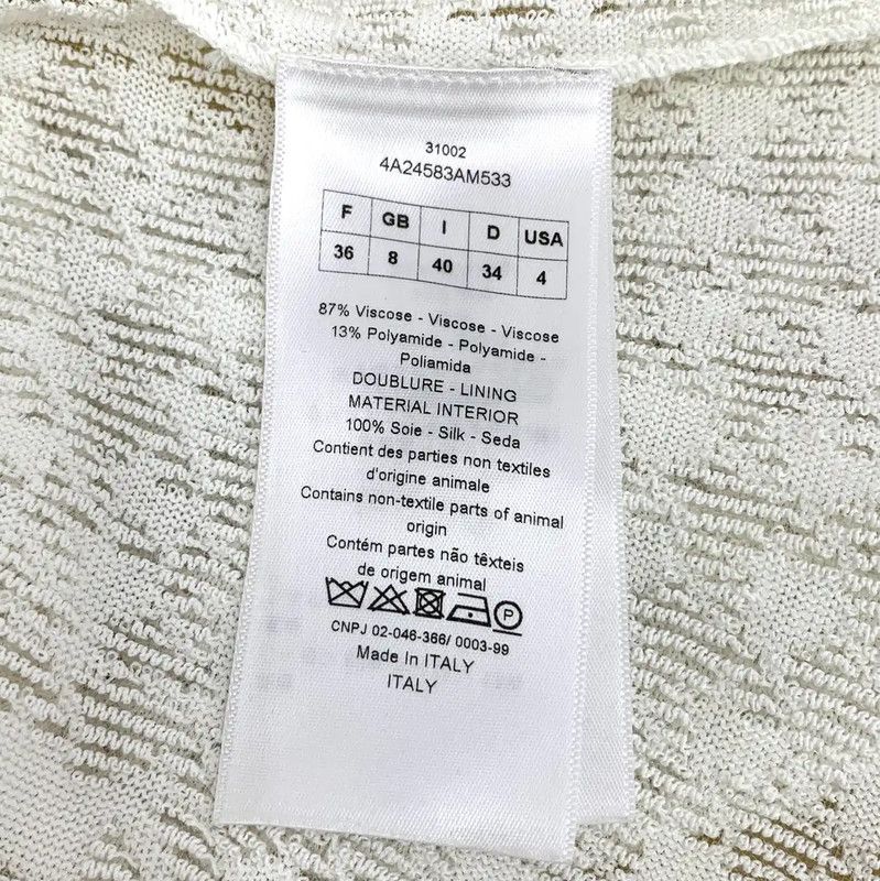 Dior Dior White Knit Pullover for Women 0089 Size XS / US 0-2 / IT 36-38 - 6 Thumbnail