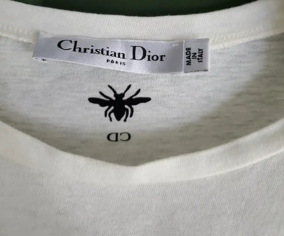 Dior Dior Summer Logo Short-Sleeve Cotton T-shirt 0089 Size ONE SIZE - 3 Thumbnail