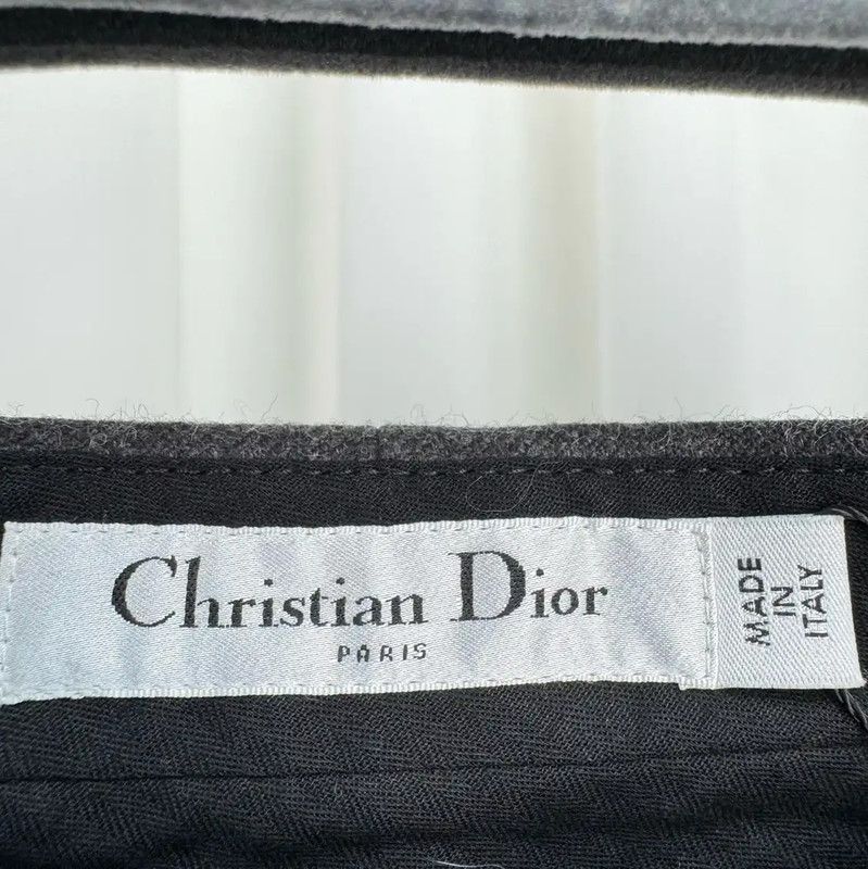Dior Dior Women's Grey Wool Blend Casual Pants 0089 Size 22" - 5 Thumbnail