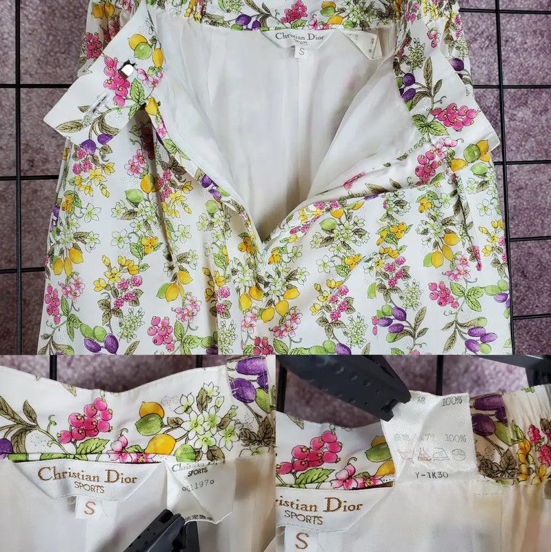 Dior Dior Summer Floral Print Casual Pants 0089 Size 23" - 8 Thumbnail