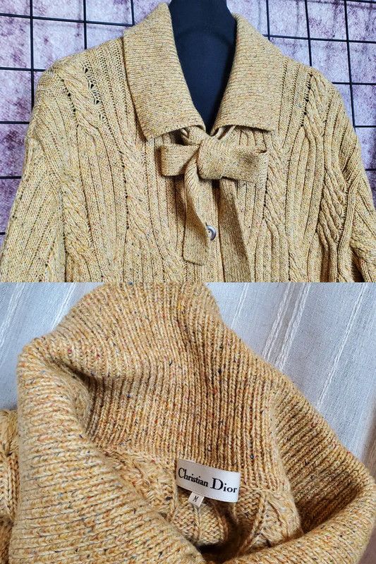 Dior Dior Brown Wool Blend Long Cardigan 0089 Size M / US 6-8 / IT 42-44 - 4 Thumbnail