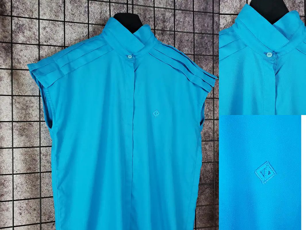 Dior Dior Summer Blue Cotton Blend Short Sleeve Shirt 0089 Size L / US 10 / IT 46 - 4 Thumbnail