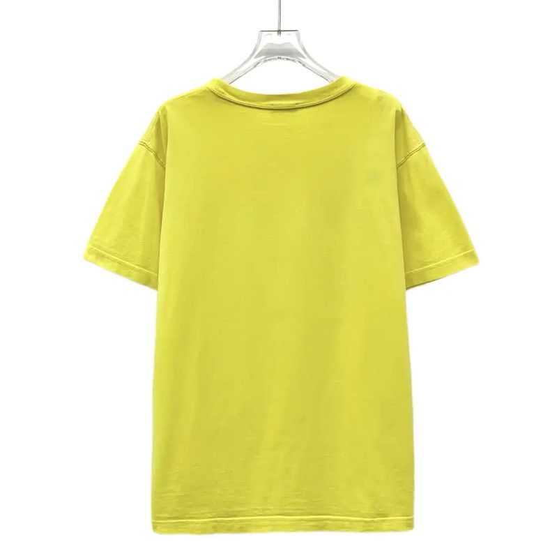 Dior Dior Yellow Cotton Women's T-Shirt 0089 Size M / US 6-8 / IT 42-44 - 2 Thumbnail