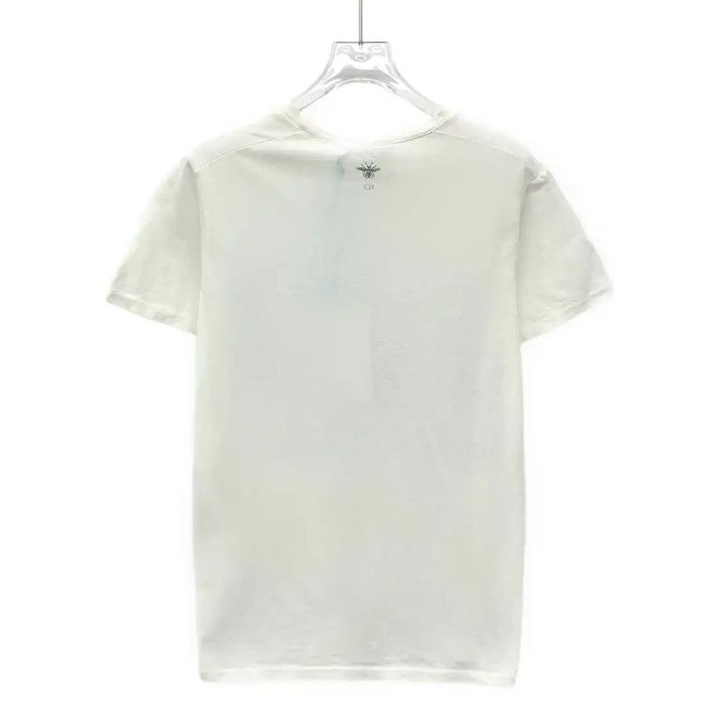 Dior Dior Women's Cotton T-Shirt in Off-White 0089 Size XS / US 0-2 / IT 36-38 - 2 Thumbnail