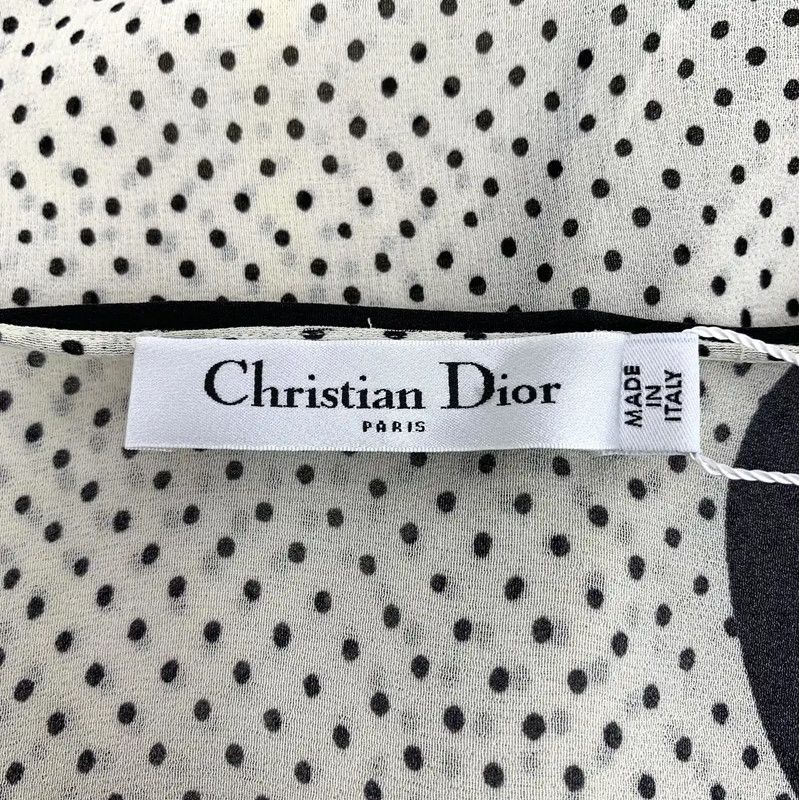 Dior Dior Beige Silk Shirt with Heart Prints 0089 Size M / US 6-8 / IT 42-44 - 5 Thumbnail