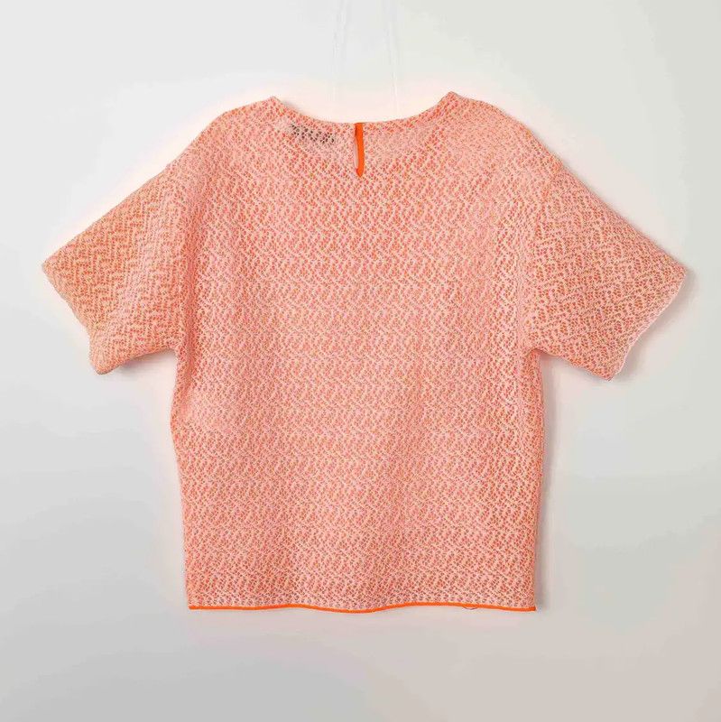 Dior Dior Orange Viscose Short-Sleeve T-Shirt 0089 Size M / US 6-8 / IT 42-44 - 2 Thumbnail