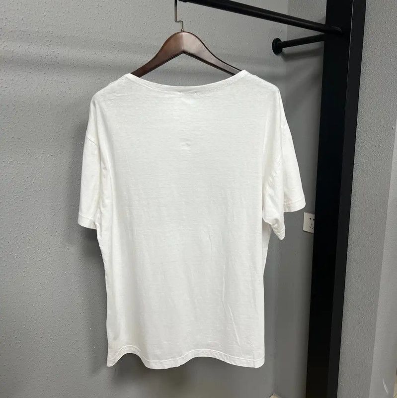 Dior Dior White Cotton Graphic Women's T-Shirt 0089 Size M / US 6-8 / IT 42-44 - 2 Thumbnail