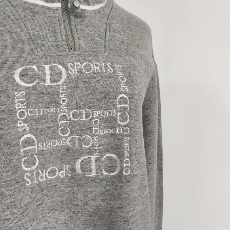 Dior Dior Gray Cotton Women's Long Sleeve Sweatshirt 0089 Size M / US 6-8 / IT 42-44 - 3 Thumbnail