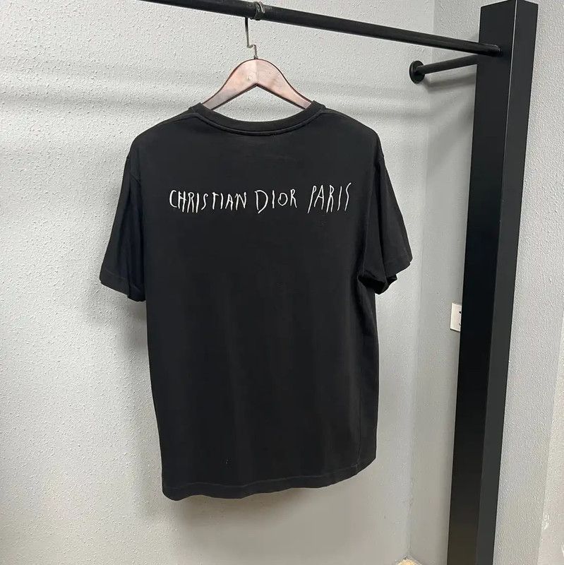Dior Dior Black Cotton Women's T-Shirt 0089 Size M / US 6-8 / IT 42-44 - 2 Thumbnail
