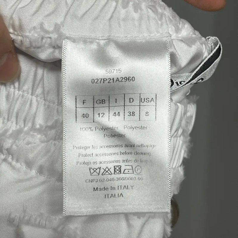Dior Dior White Cotton Women's Shorts 0089 Size 30" / US 8 / IT 44 - 4 Thumbnail