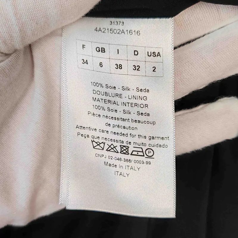Dior Dior Black Silk Women's T-Shirt 0089 Size S / US 4 / IT 40 - 4 Thumbnail