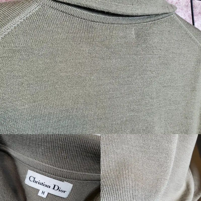 Dior Dior Olive Green Wool Long Sleeve Pullover 0089 Size M / US 6-8 / IT 42-44 - 9 Thumbnail